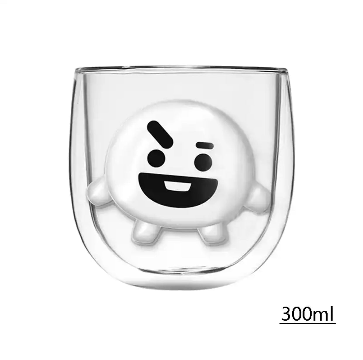 BTS BT21 Glass Cup