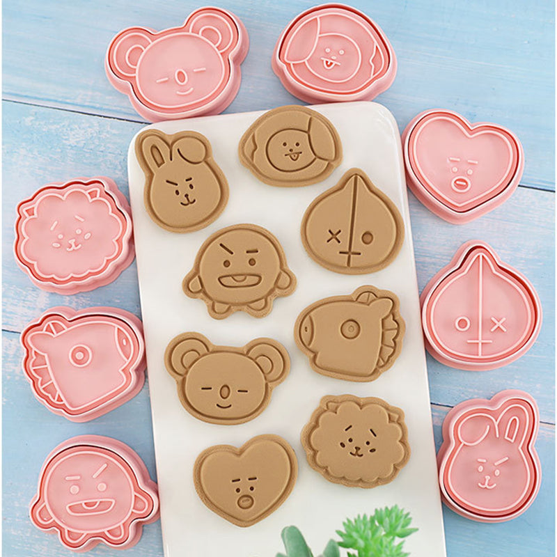 BTS BT21 Cookie Cutter 8pcs Set