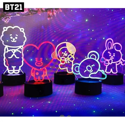 BTS BT21 Acrylic Lamp