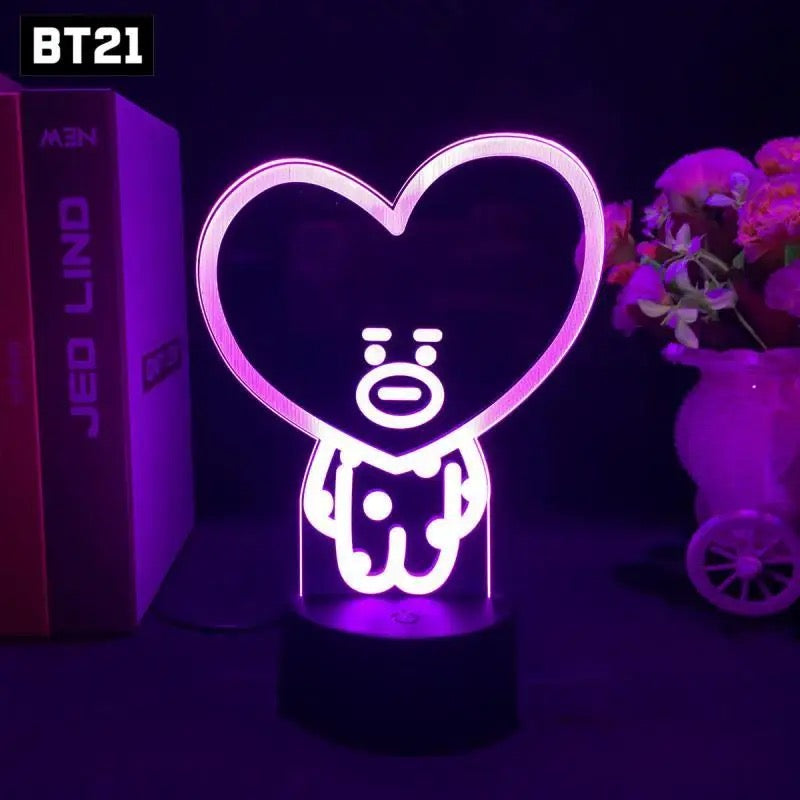 BTS BT21 Acrylic Lamp