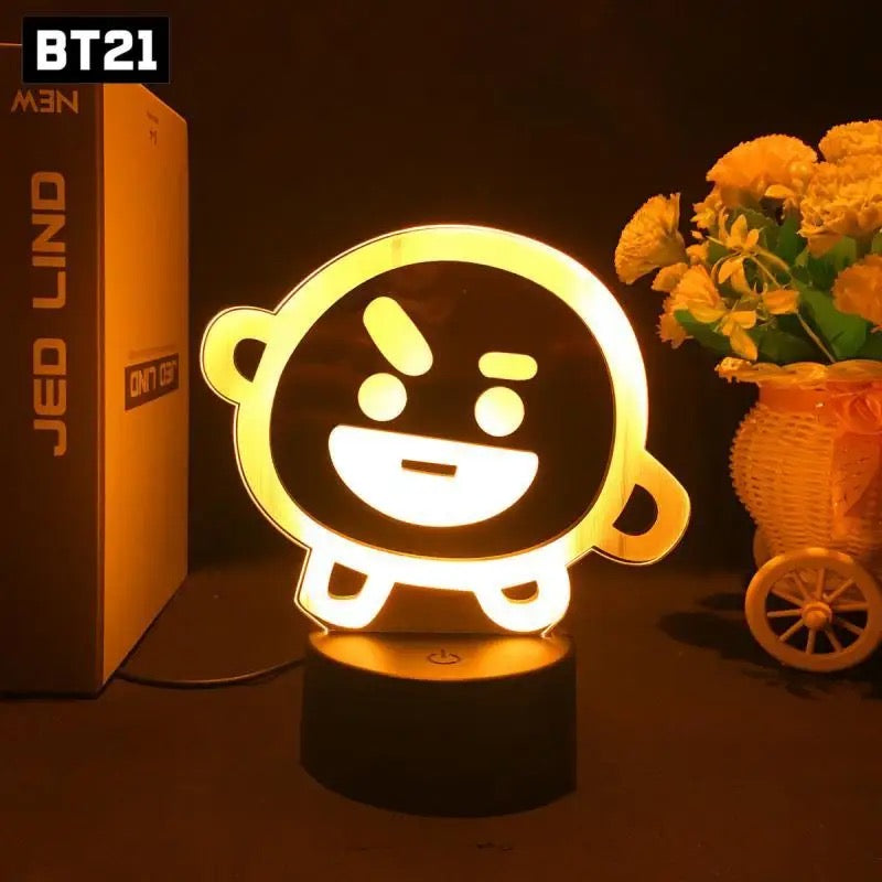 BTS BT21 Acrylic Lamp