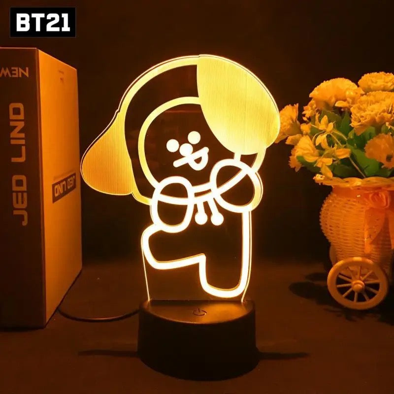 BTS BT21 Acrylic Lamp