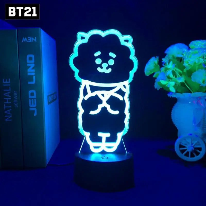 BTS BT21 Acrylic Lamp