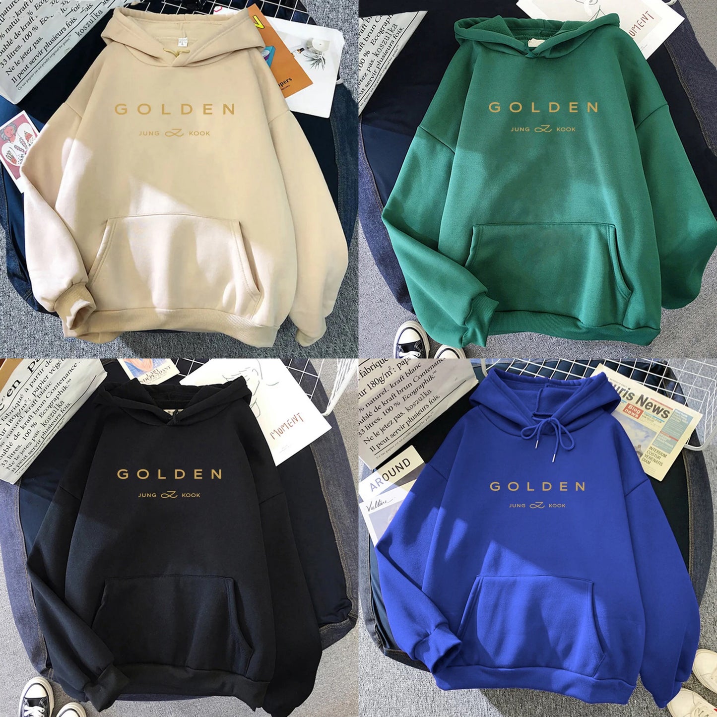 BTS JUNGKOOK GOLDEN HOODIE