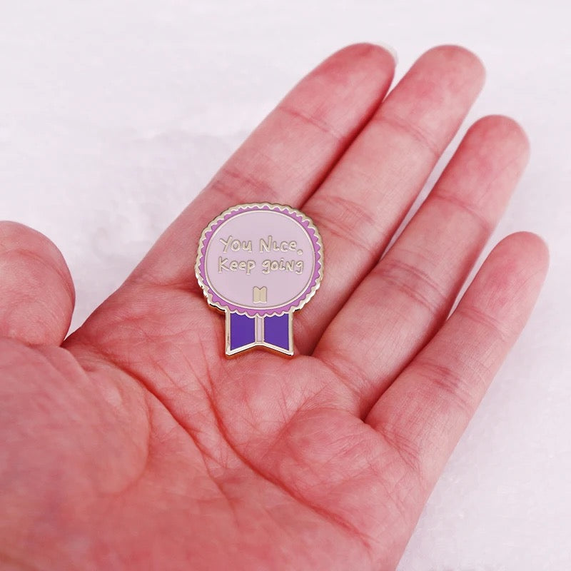 Jimin “You Nice, Keep Going” Enamel Pin