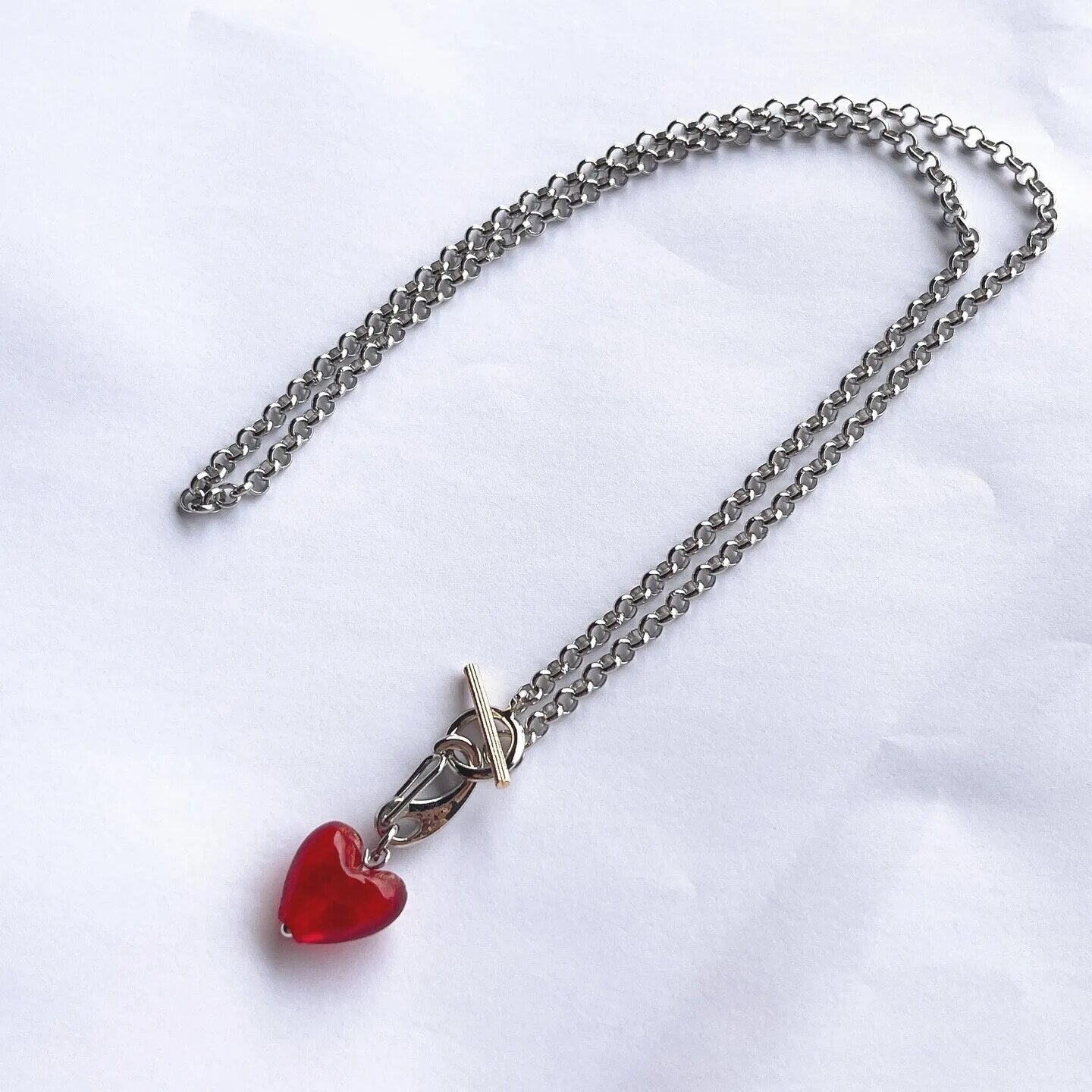 Stray Kids Felix & Hyunjin Style Heart Pendant Necklace