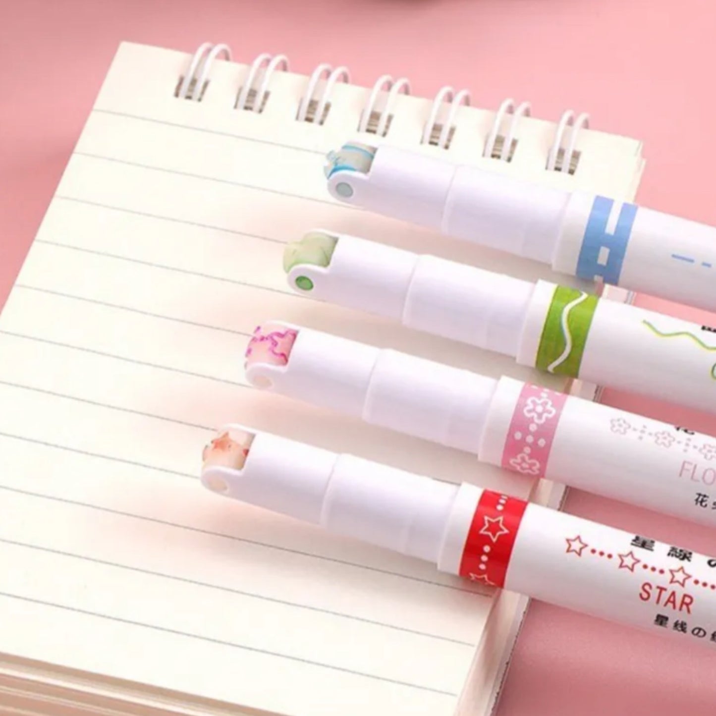 Pen Roller Highlighter Figure Shape SET