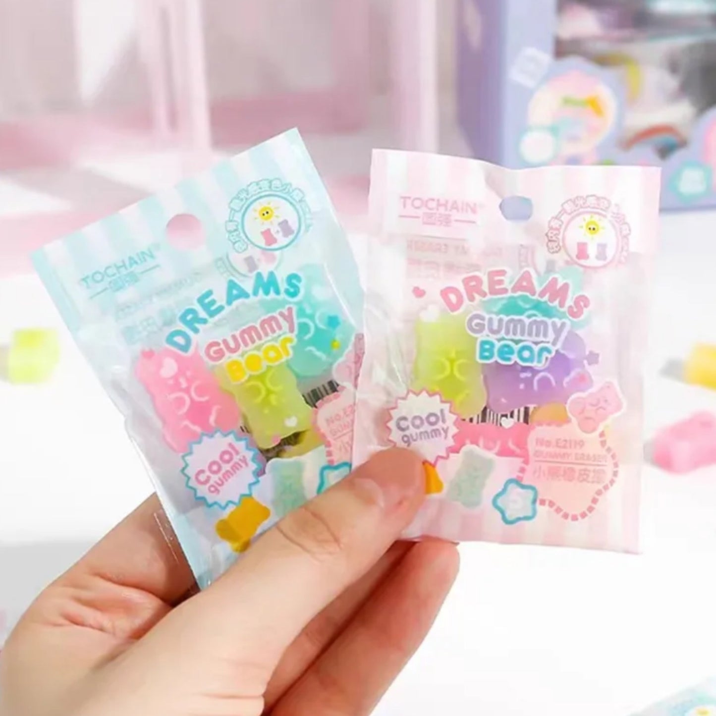 Cute Baby Bear Eraser 5pcs SET