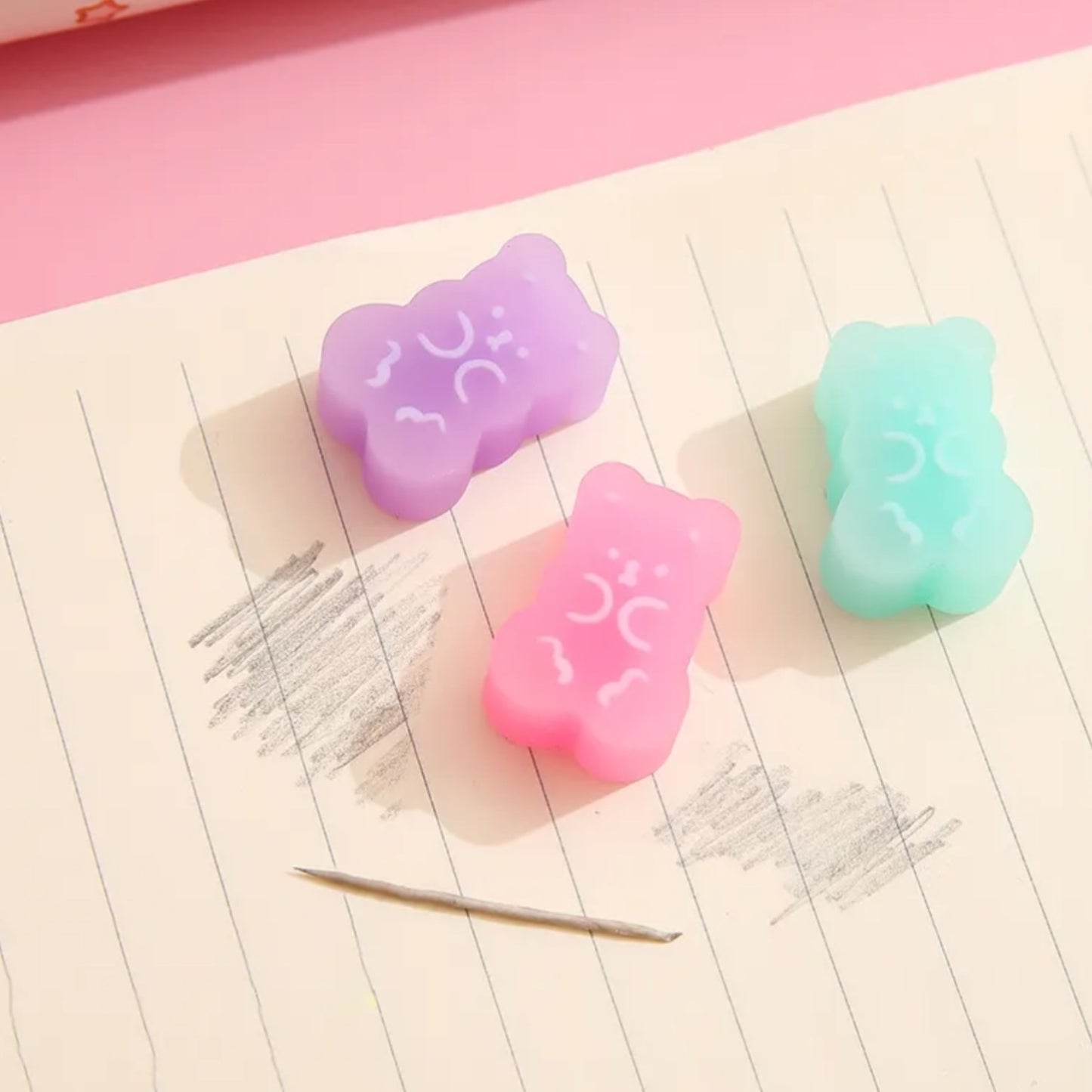 Cute Baby Bear Eraser 5pcs SET