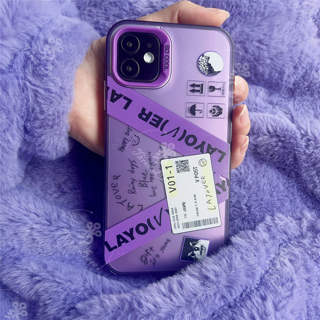 Taehyung Layover Case for iPhone ShockProof