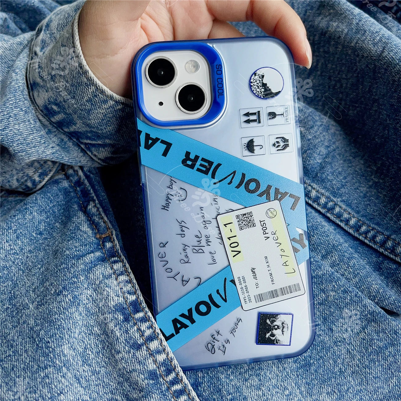 Taehyung Layover Case for iPhone ShockProof