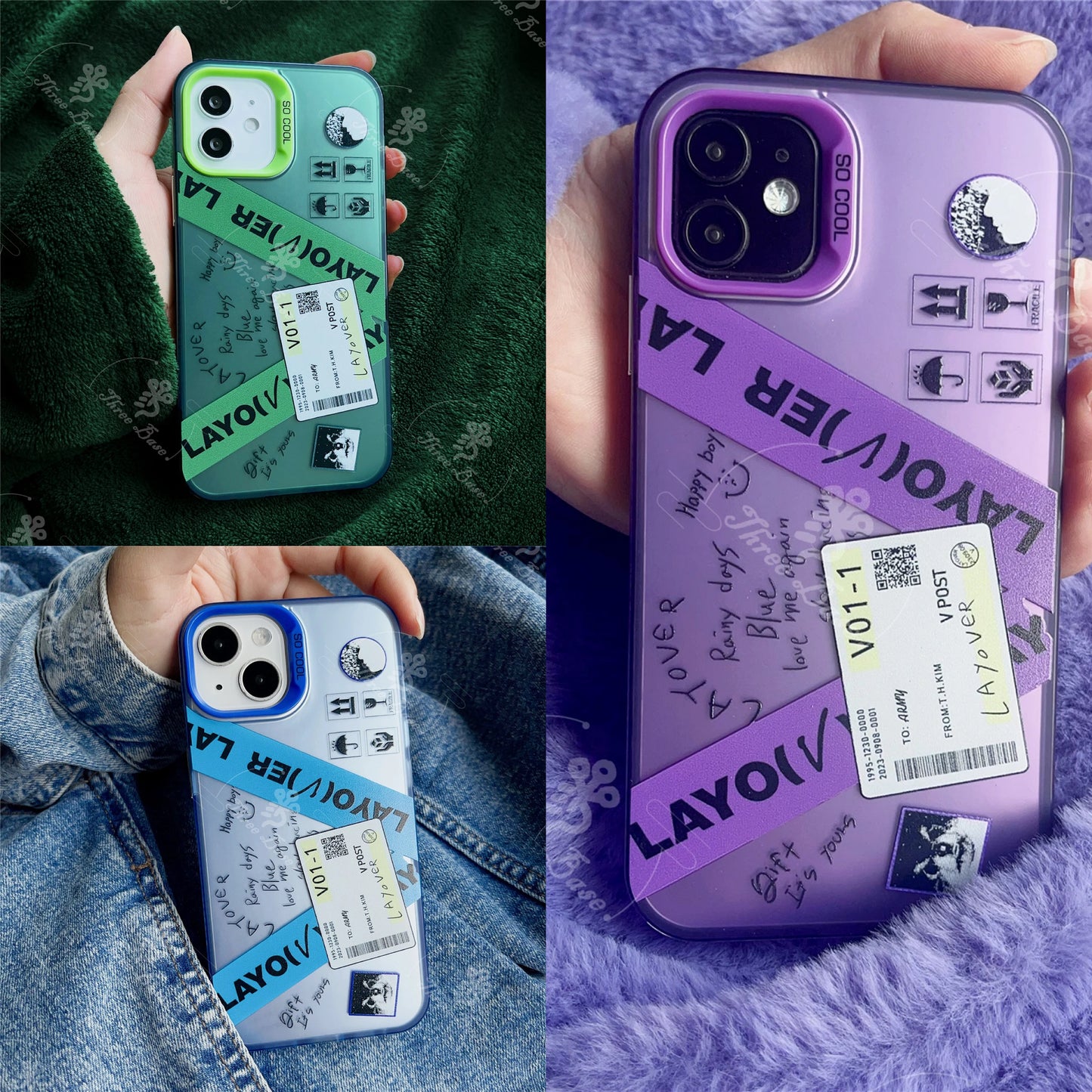 Taehyung Layover Case for iPhone ShockProof