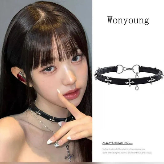 IVE Wonyoung’s Style Cross Choker