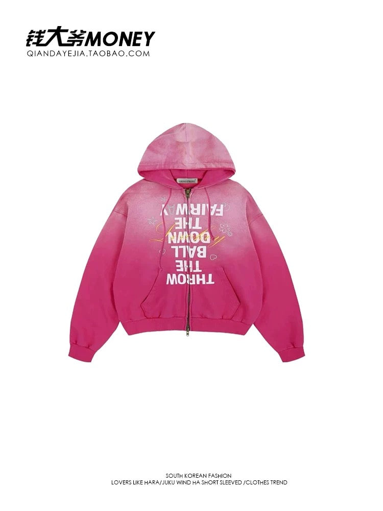H2H Stella & RIIZE Sakuya Style Rude Pink Hoodie