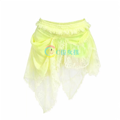 aespa NINGNING Style Lemonade Top and Skirt