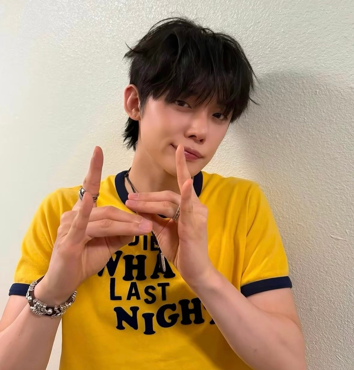 TXT Yeonjun & Taemin Style Last Night Tee