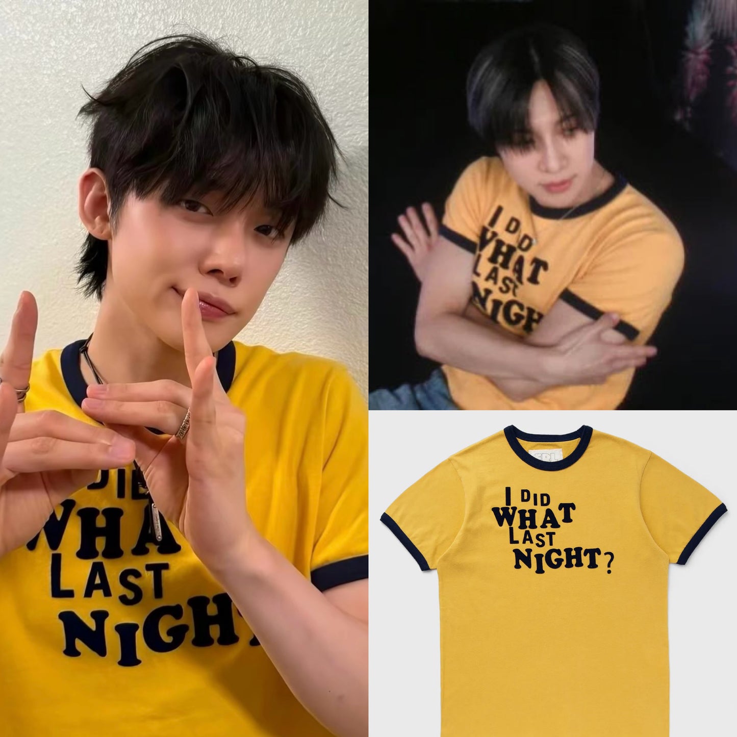 TXT Yeonjun & Taemin Style Last Night Tee