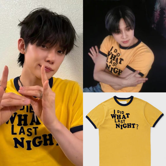 TXT Yeonjun & Taemin Style Last Night Tee