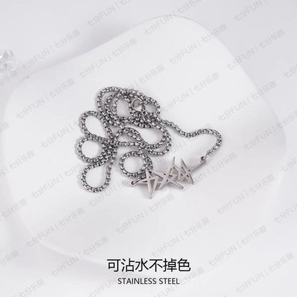 TXT Titanium Steel Logo Necklace