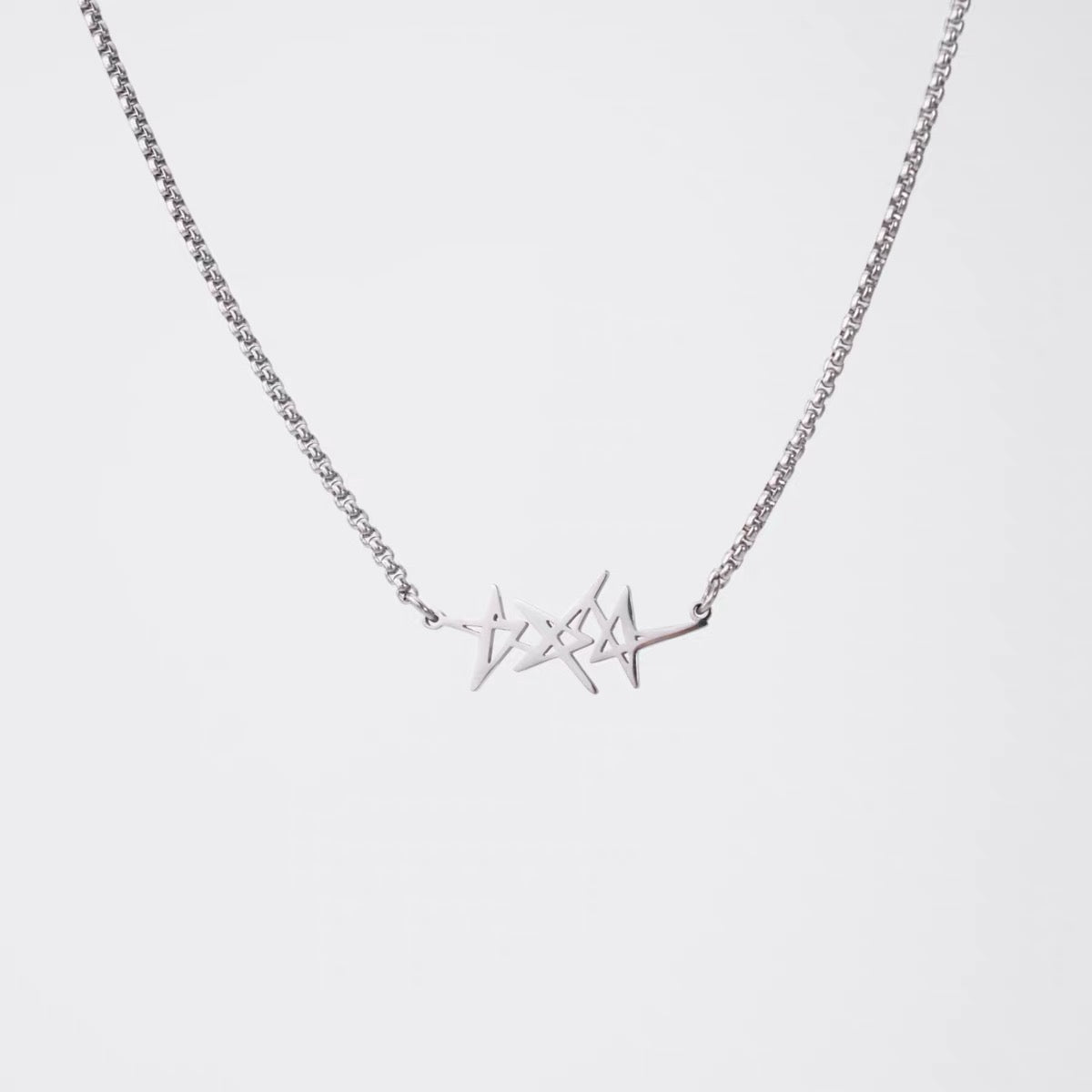 TXT Titanium Steel Logo Necklace